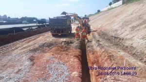 Manta Geotêxtil na Obra Rodoanel Pedreira
