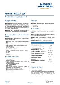 MasterSeal 550 - BASF - Ficha Técnica