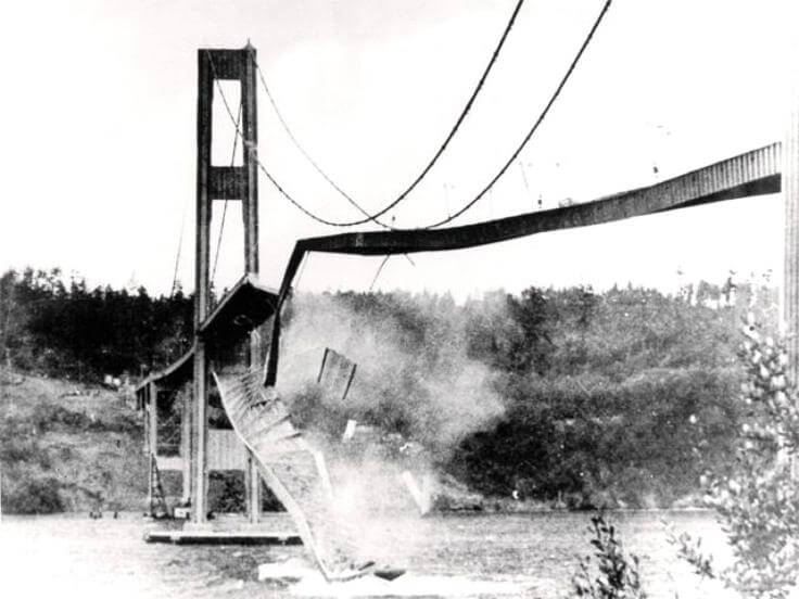 Tacoma Narrows Bridge Quebrando